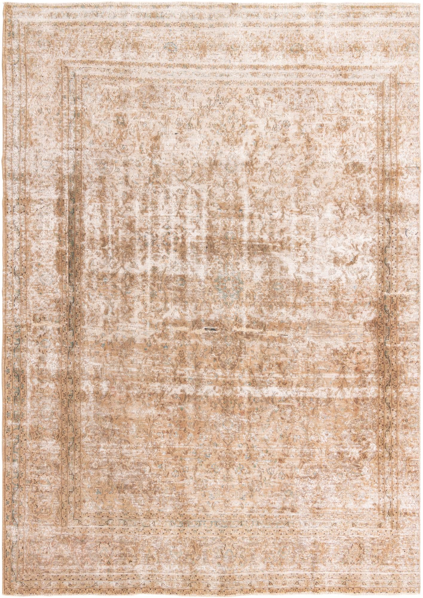 8' 8 x 12' 4 Hand Knotted Ultra Vintage Persian Wool Rug