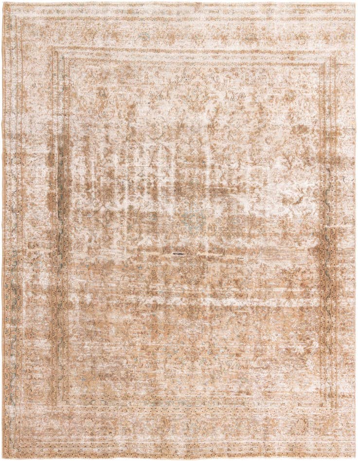 Detail image of 8' 8 x 12' 4 Hand Knotted Ultra Vintage Persian Wool Rug