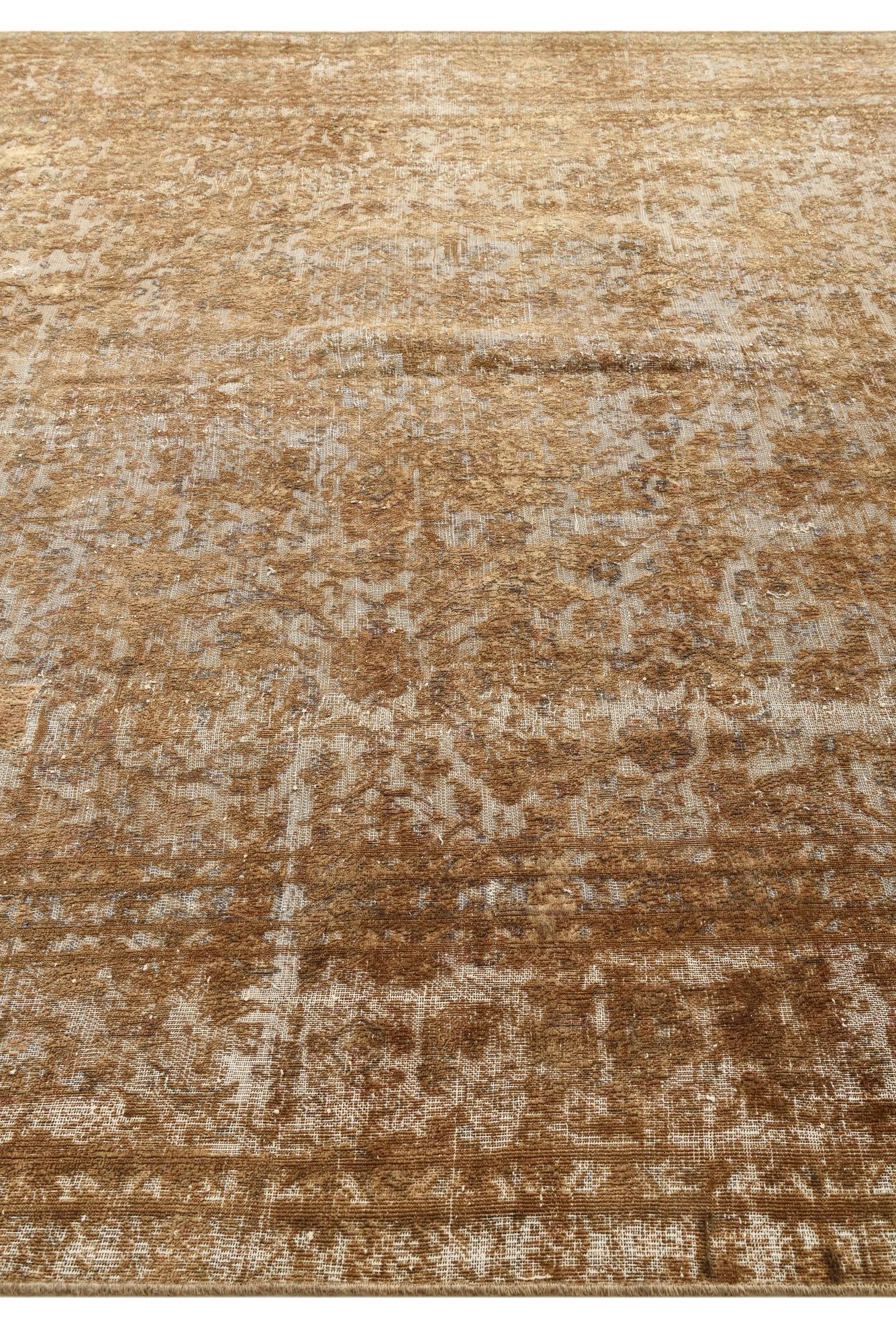 9' x 11' 9 Hand Knotted Ultra Vintage Persian Wool Rug
