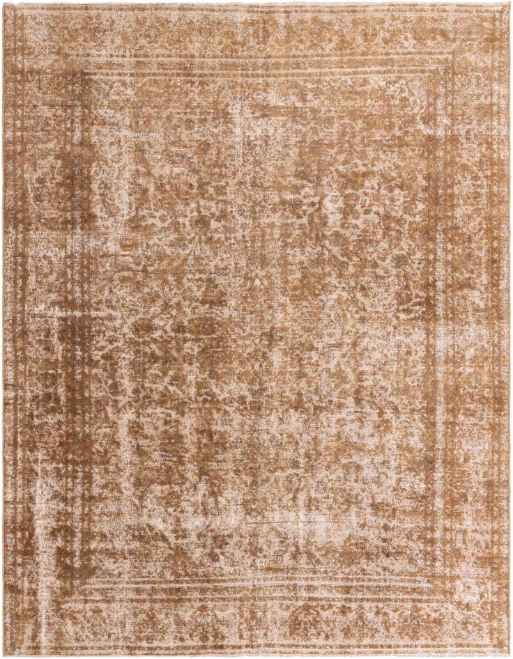 Detail image of 9' x 11' 9 Hand Knotted Ultra Vintage Persian Wool Rug