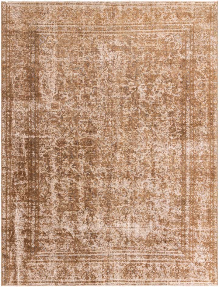 9' x 11' 9 Hand Knotted Ultra Vintage Persian Wool Rug