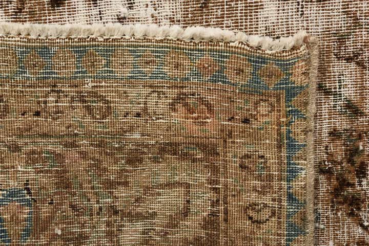 6' 4 x 9' 5 Hand Knotted Ultra Vintage Persian Wool Rug