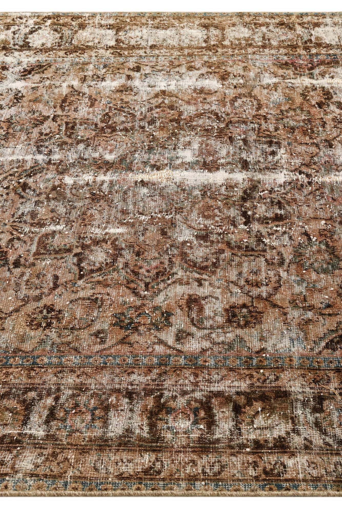 6' 4 x 9' 5 Hand Knotted Ultra Vintage Persian Wool Rug