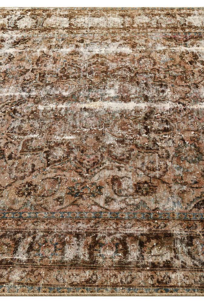 6' 4 x 9' 5 Hand Knotted Ultra Vintage Persian Wool Rug
