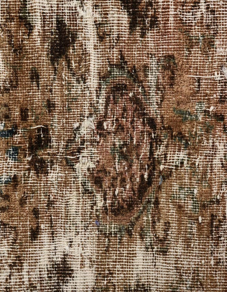 Detail image of 6' 4 x 9' 5  Hand Knotted Ultra Vintage Persian Wool Rug