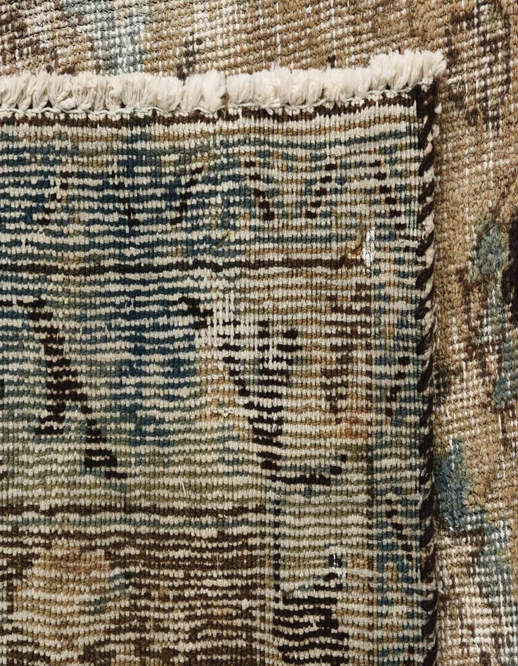 Detail image of 9' 10 x 12' 10  Hand Knotted Ultra Vintage Persian Wool Rug