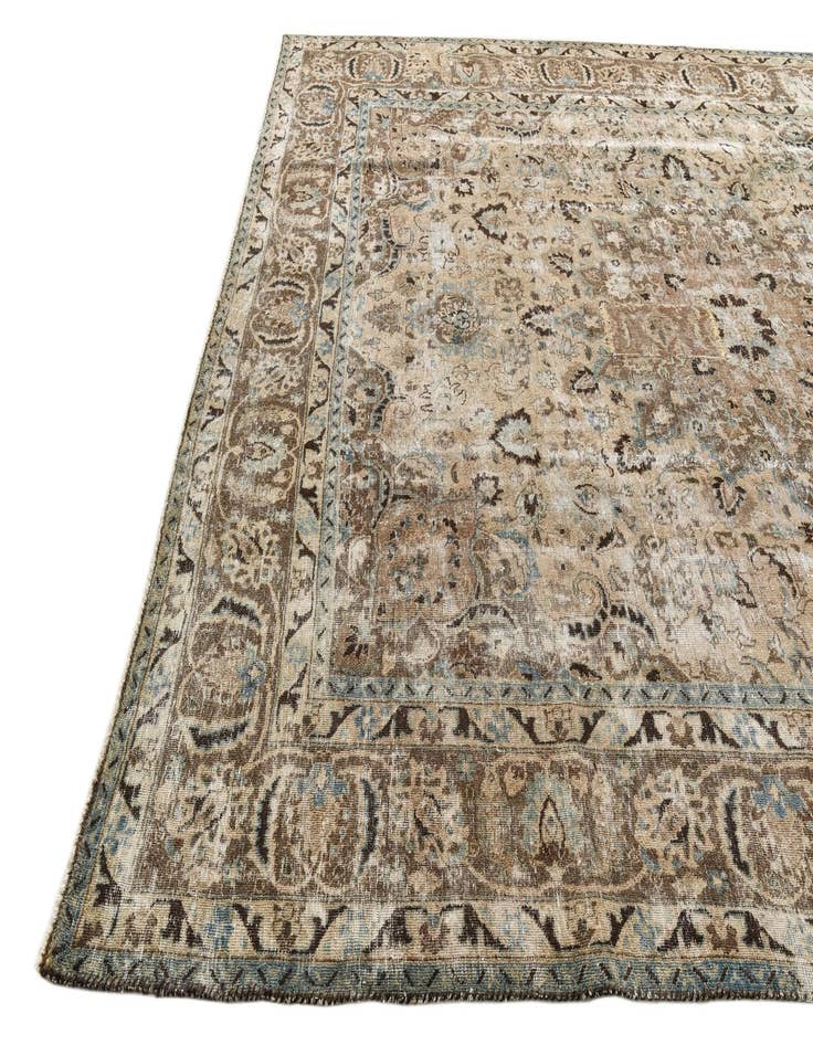 Detail image of 9' 10 x 12' 10  Hand Knotted Ultra Vintage Persian Wool Rug