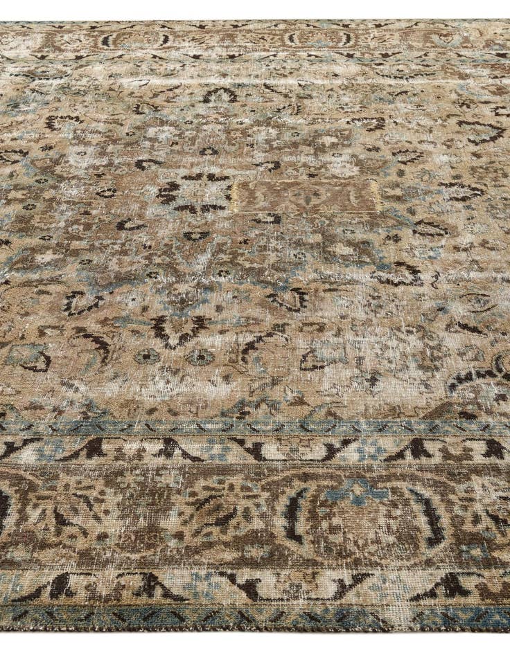 Detail image of 9' 10 x 12' 10  Hand Knotted Ultra Vintage Persian Wool Rug