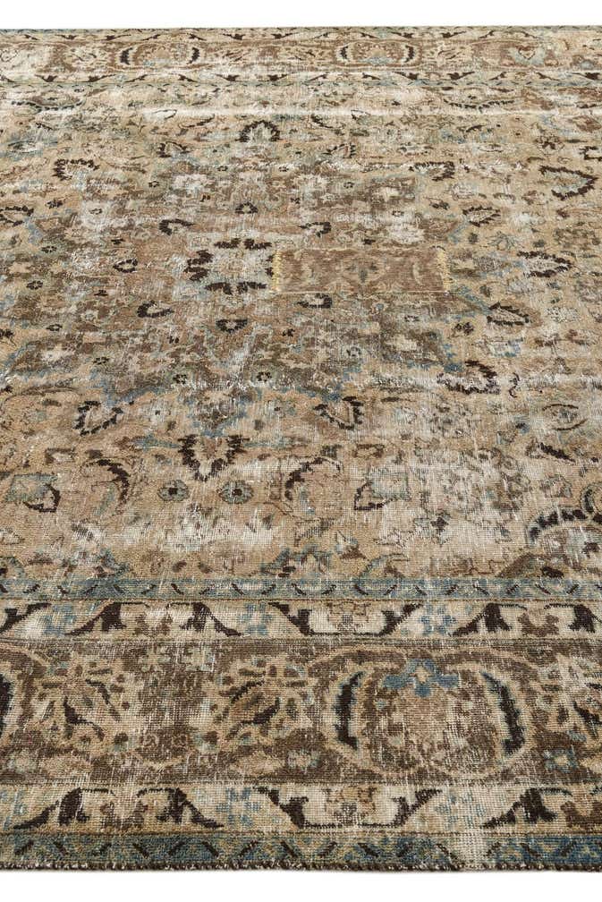 9' 10 x 12' 10 Hand Knotted Ultra Vintage Persian Wool Rug