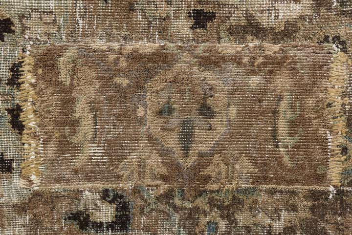 9' 10 x 12' 10 Hand Knotted Ultra Vintage Persian Wool Rug