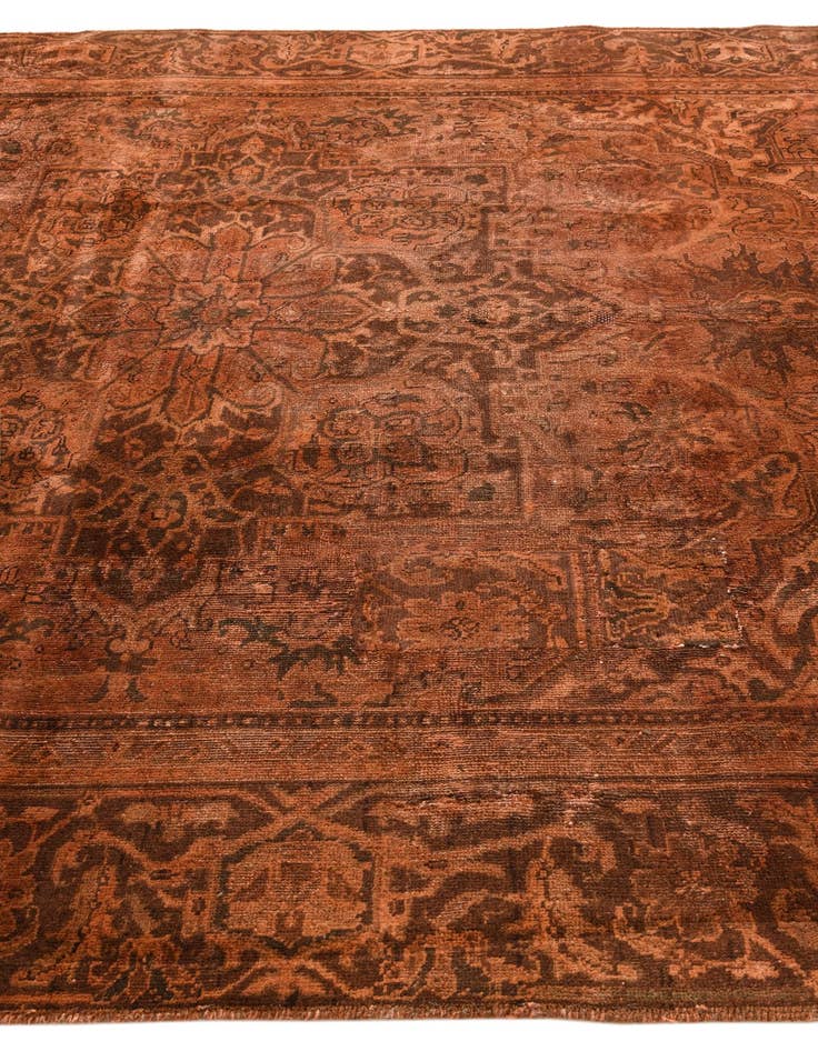 Detail image of 7' 9 x 9'  Hand Knotted Ultra Vintage Persian Wool Rug