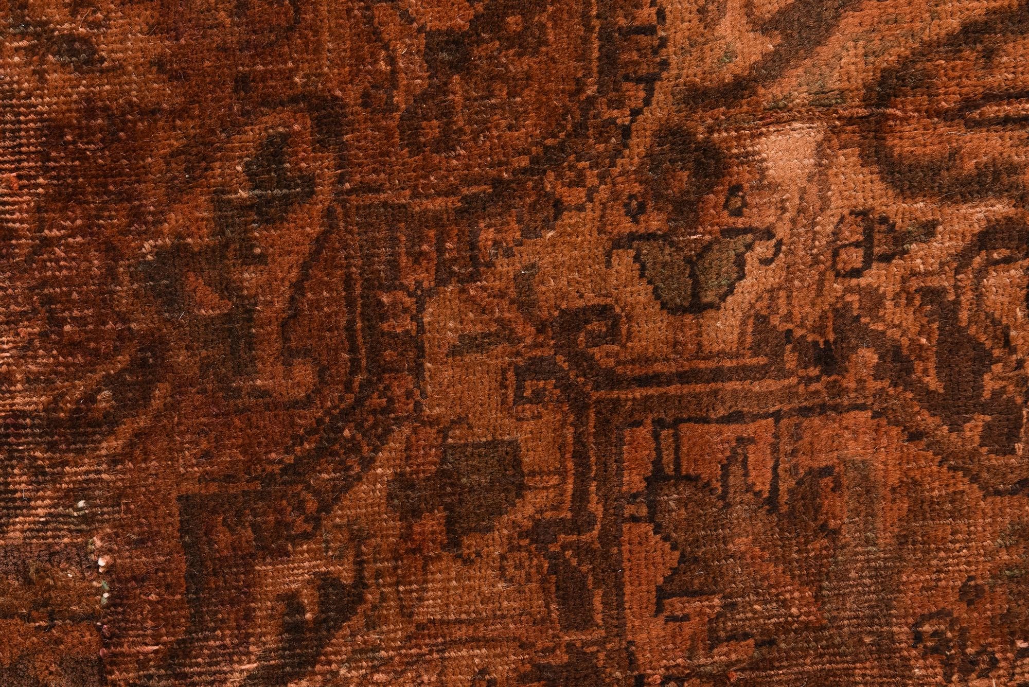 7' 9 x 9' Hand Knotted Ultra Vintage Persian Wool Rug