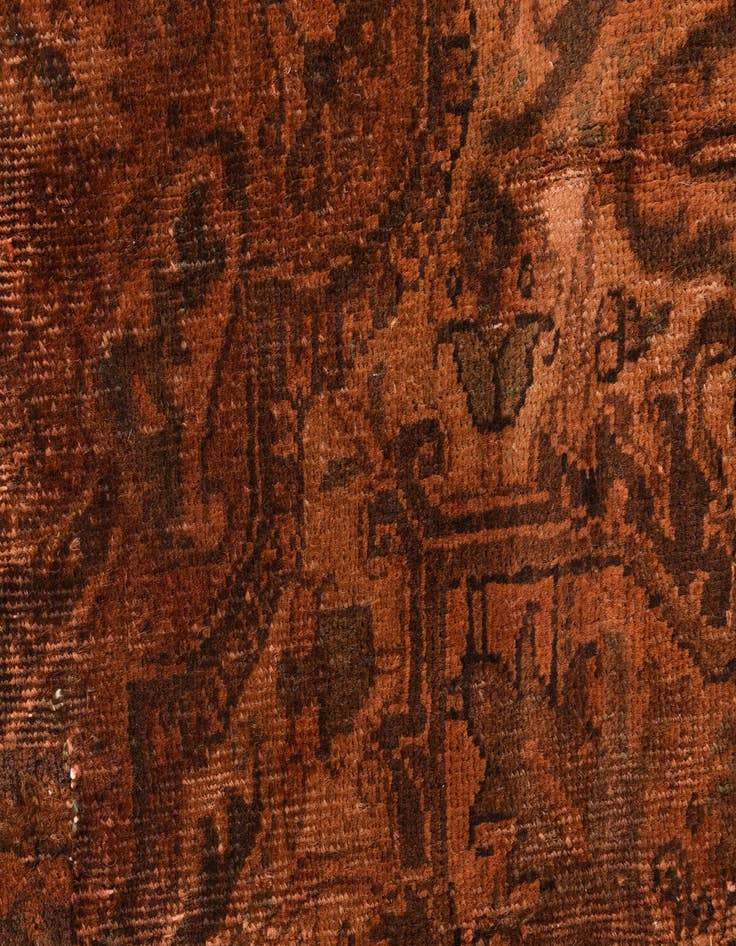 Detail image of 7' 9 x 9'  Hand Knotted Ultra Vintage Persian Wool Rug