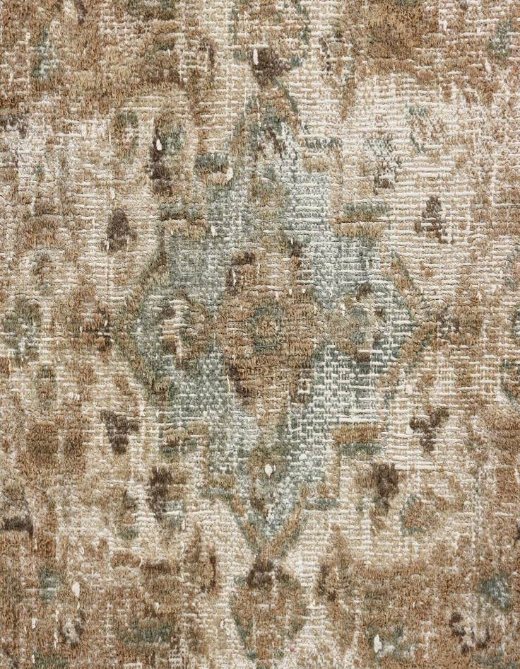 Detail image of 9' 6 x 12' 7  Hand Knotted Ultra Vintage Persian Wool Rug
