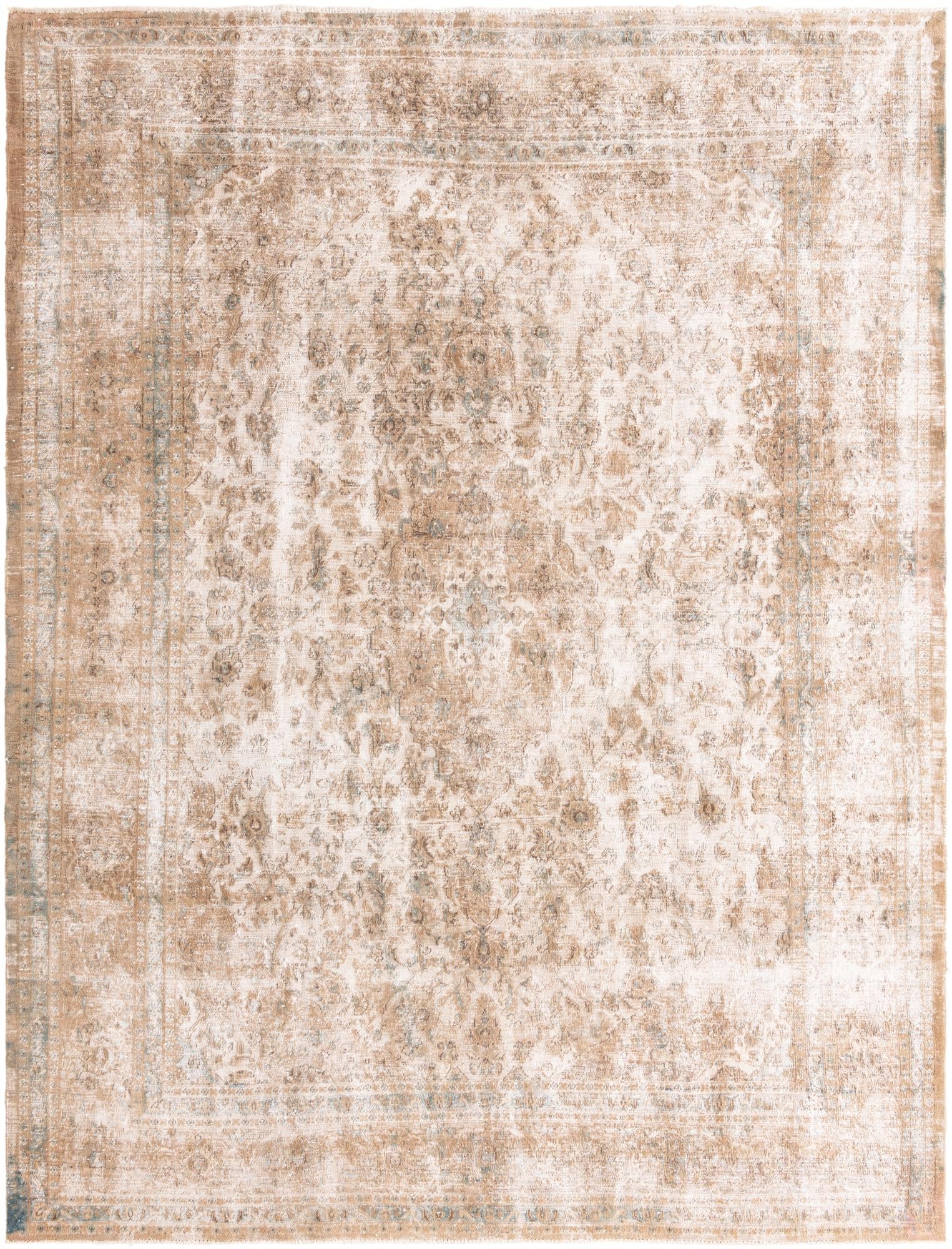 9' 6 x 12' 7 Hand Knotted Ultra Vintage Persian Wool Rug