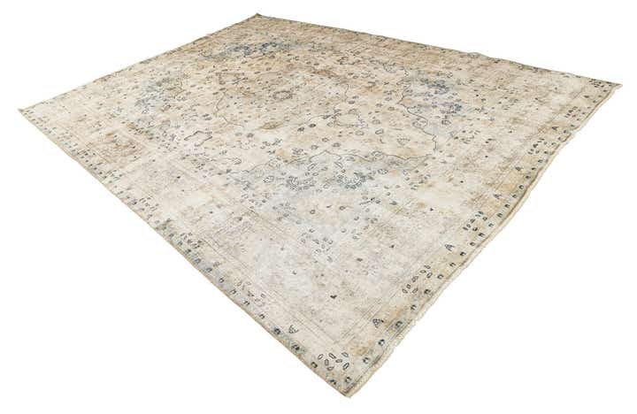 290cm x 390cm Handgeknüpft Ultra Vintage Persisch Wolle Teppich