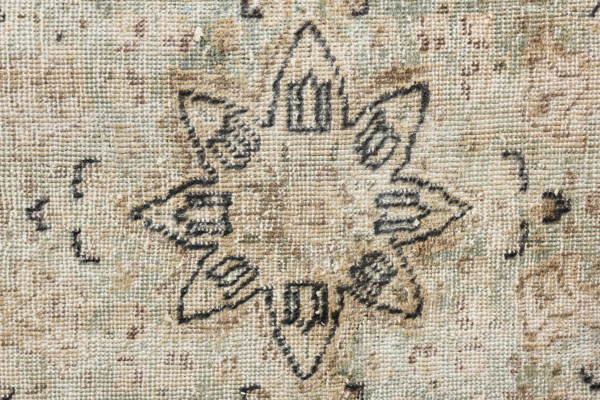 9' 6 x 12' 9 Hand Knotted Ultra Vintage Persian Wool Rug