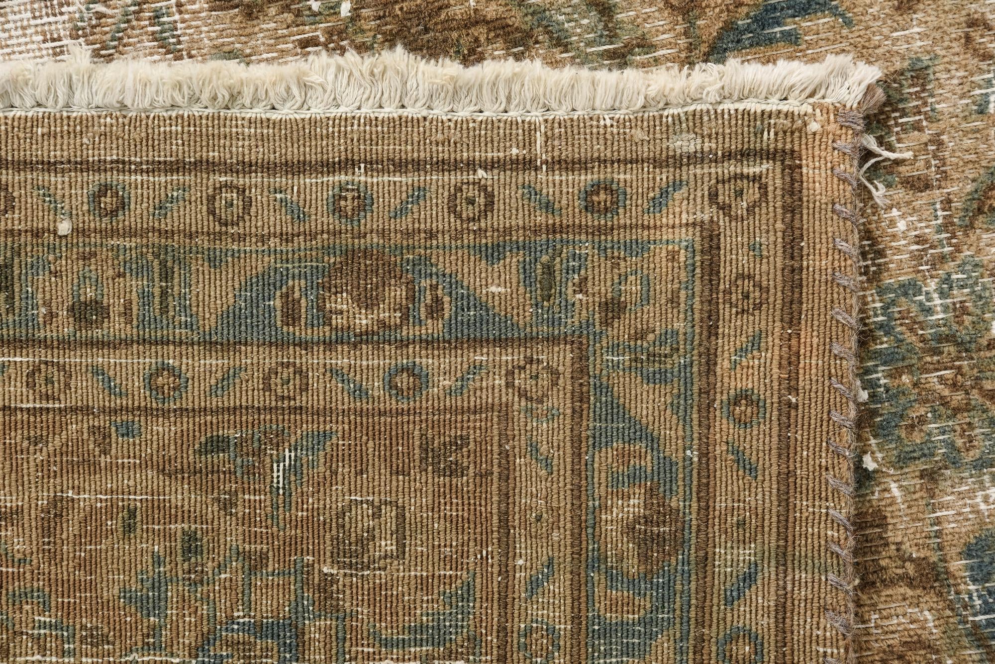 8' 1 x 10' 8 Hand Knotted Ultra Vintage Persian Wool Rug