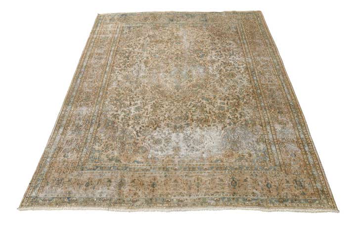 8' 1 x 10' 8 Hand Knotted Ultra Vintage Persian Wool Rug