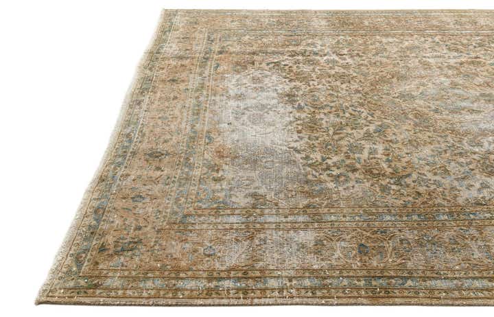 8' 1 x 10' 8 Hand Knotted Ultra Vintage Persian Wool Rug