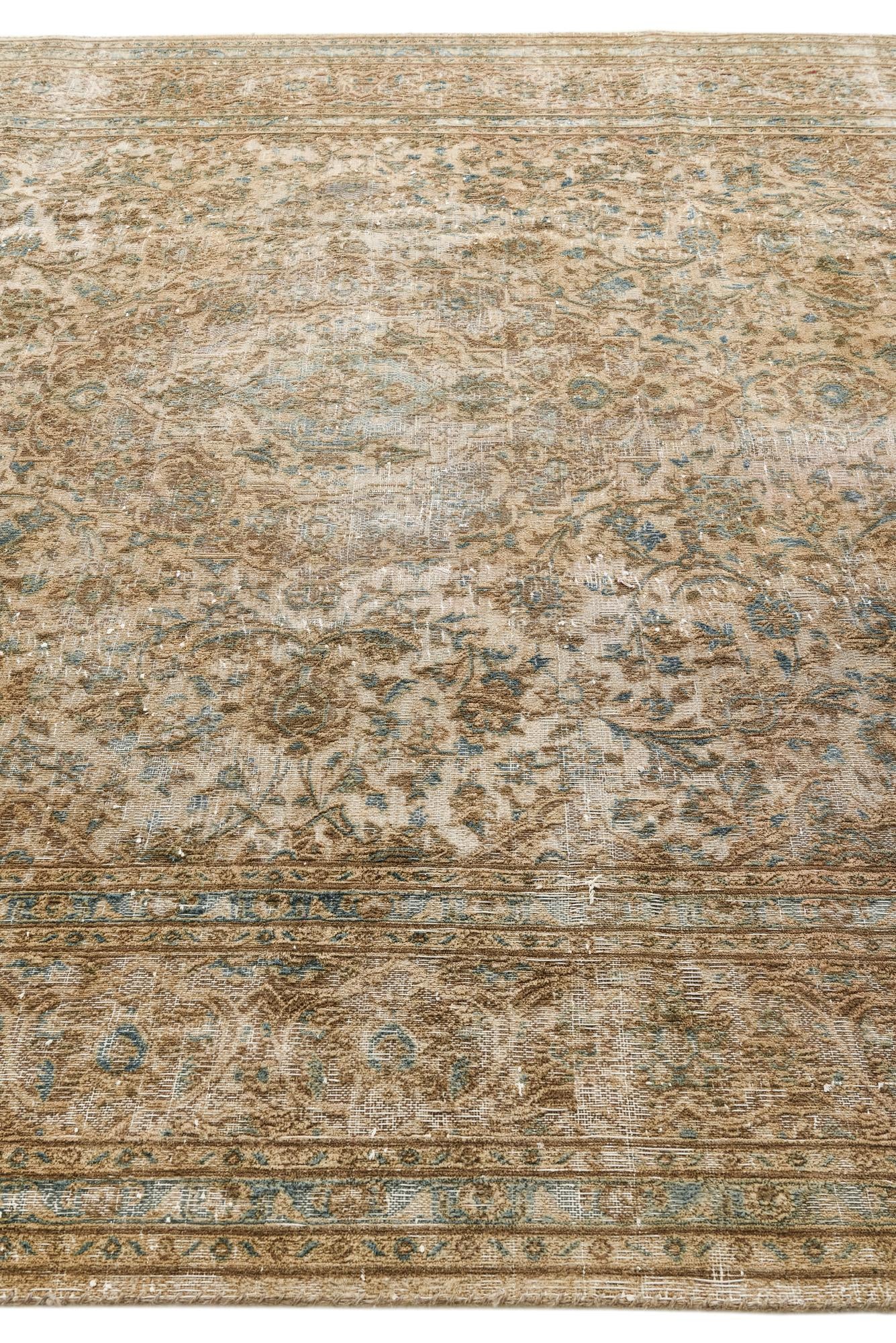 8' 1 x 10' 8 Hand Knotted Ultra Vintage Persian Wool Rug