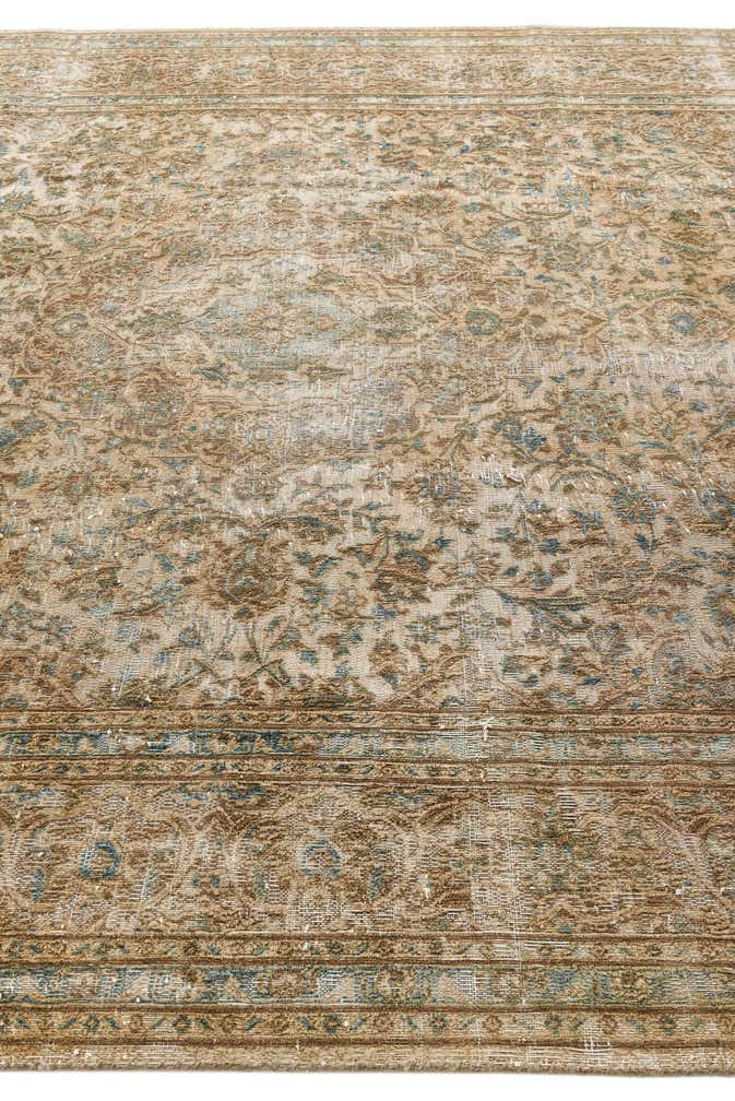 8' 1 x 10' 8 Hand Knotted Ultra Vintage Persian Wool Rug