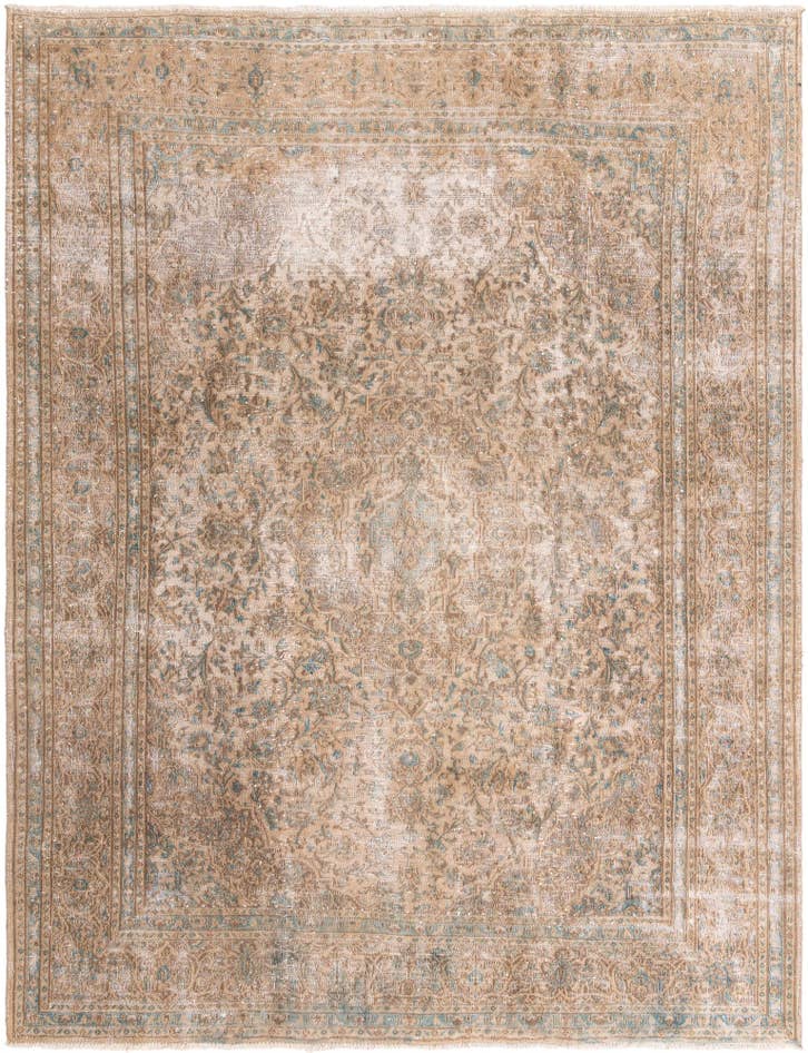Detail image of 245cm x 325cm Hand Knotted Ultra Vintage Persian Wool Rug