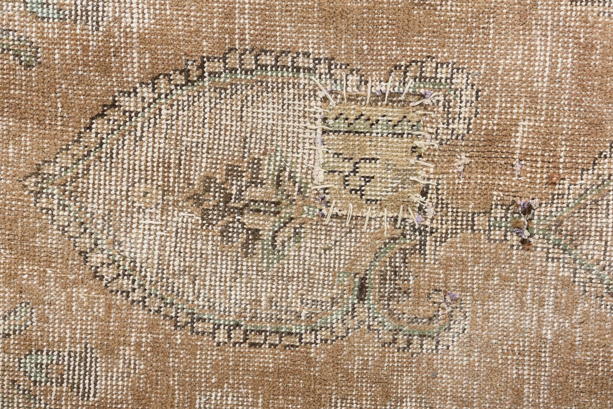 9' 6 x 12' 10 Hand Knotted Ultra Vintage Persian Wool Rug