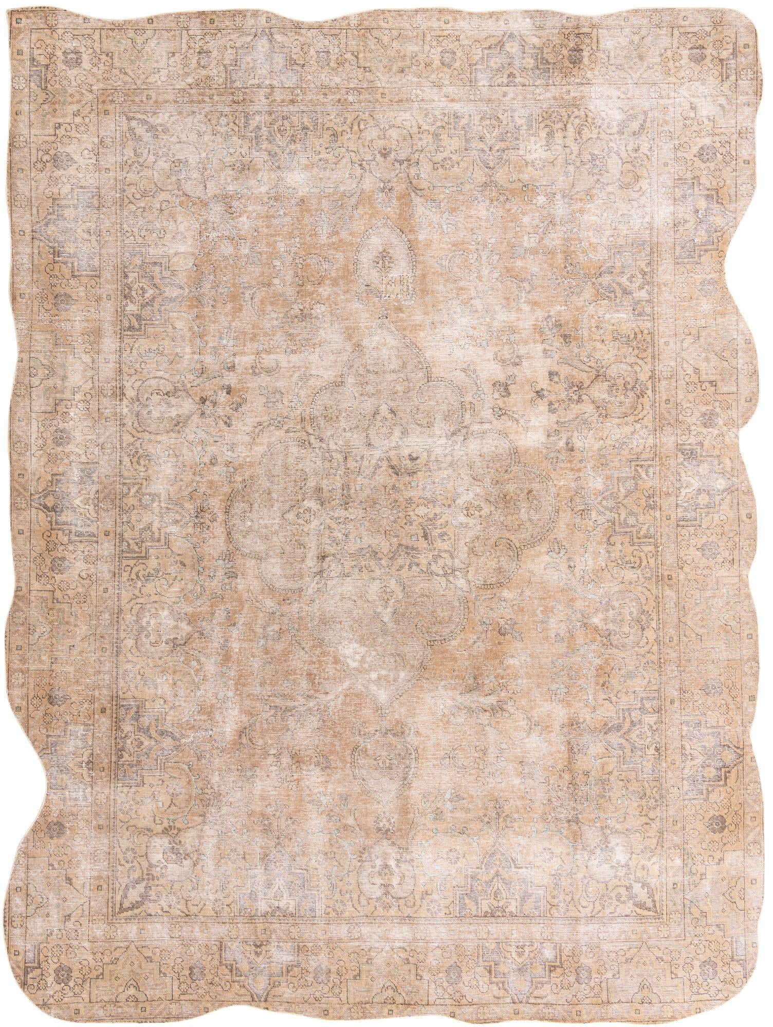 9' 6 x 12' 10 Hand Knotted Ultra Vintage Persian Wool Rug