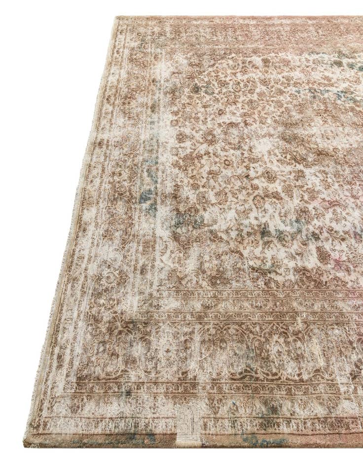 Detail image of 9' 9 x 12' 5  Hand Knotted Ultra Vintage Persian Wool Rug