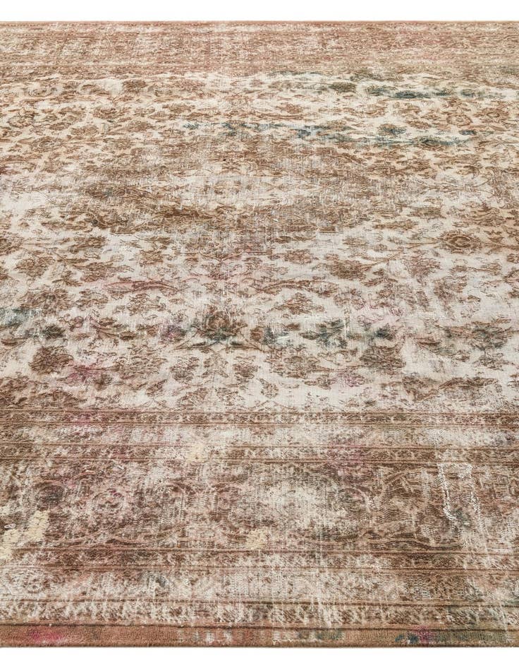 Detail image of 9' 9 x 12' 5  Hand Knotted Ultra Vintage Persian Wool Rug