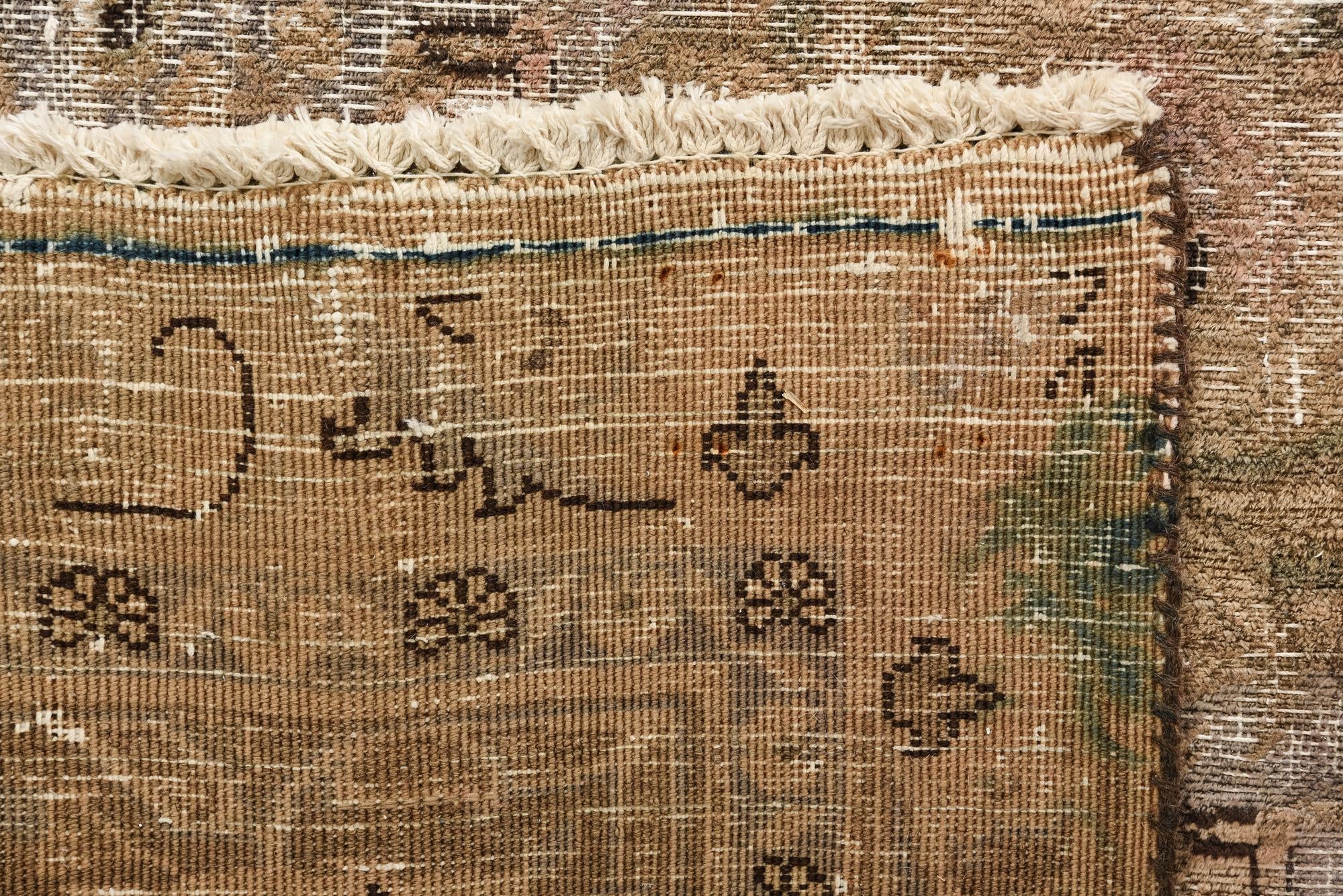 9' 6 x 12' 9 Hand Knotted Ultra Vintage Persian Wool Rug