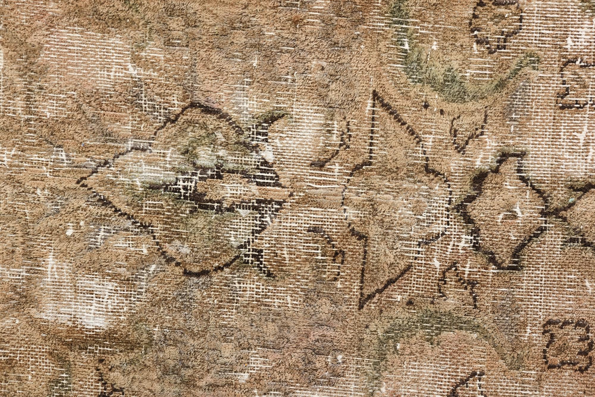 9' 6 x 12' 9 Hand Knotted Ultra Vintage Persian Wool Rug