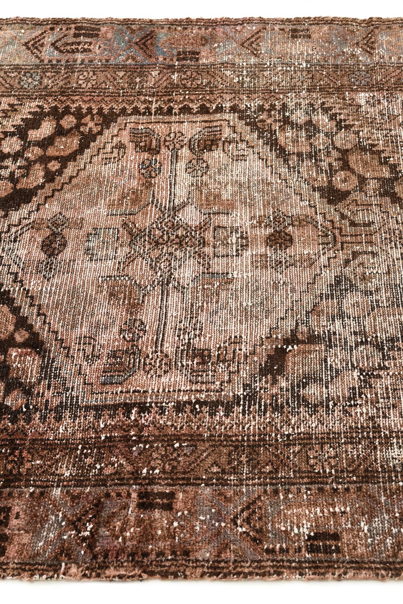 3' 9 x 6' 4 Hand Knotted Ultra Vintage Persian Wool Rug