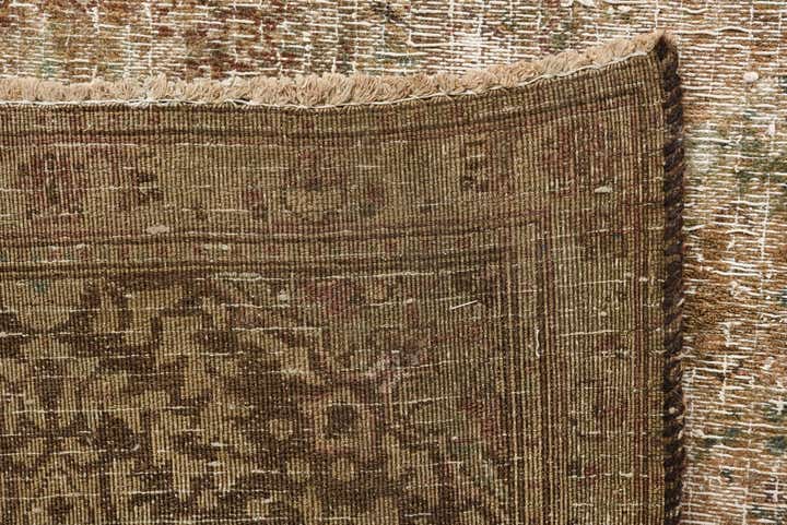 6' 8 x 9' 8 Hand Knotted Ultra Vintage Persian Wool Rug