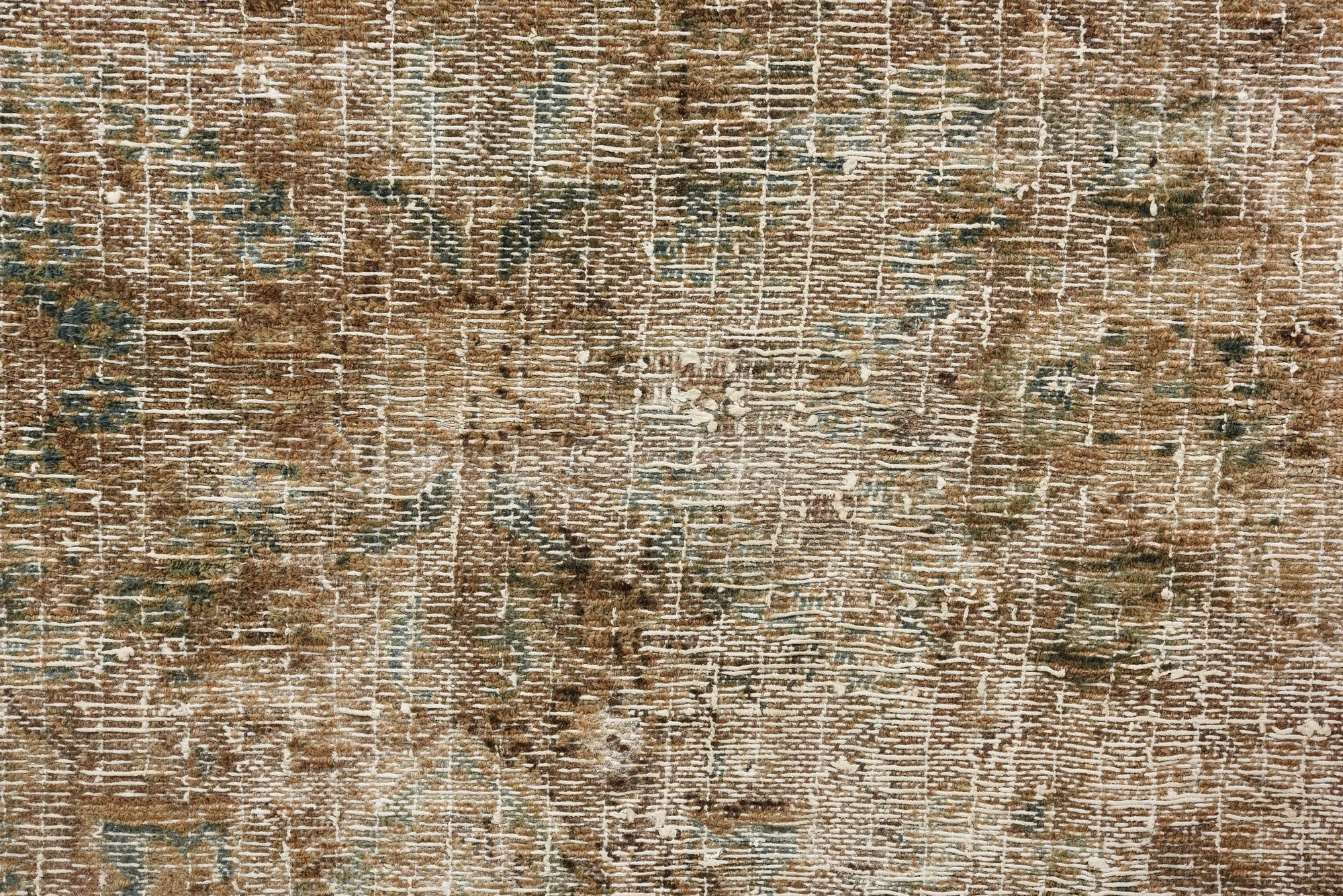 6' 8 x 9' 8 Hand Knotted Ultra Vintage Persian Wool Rug