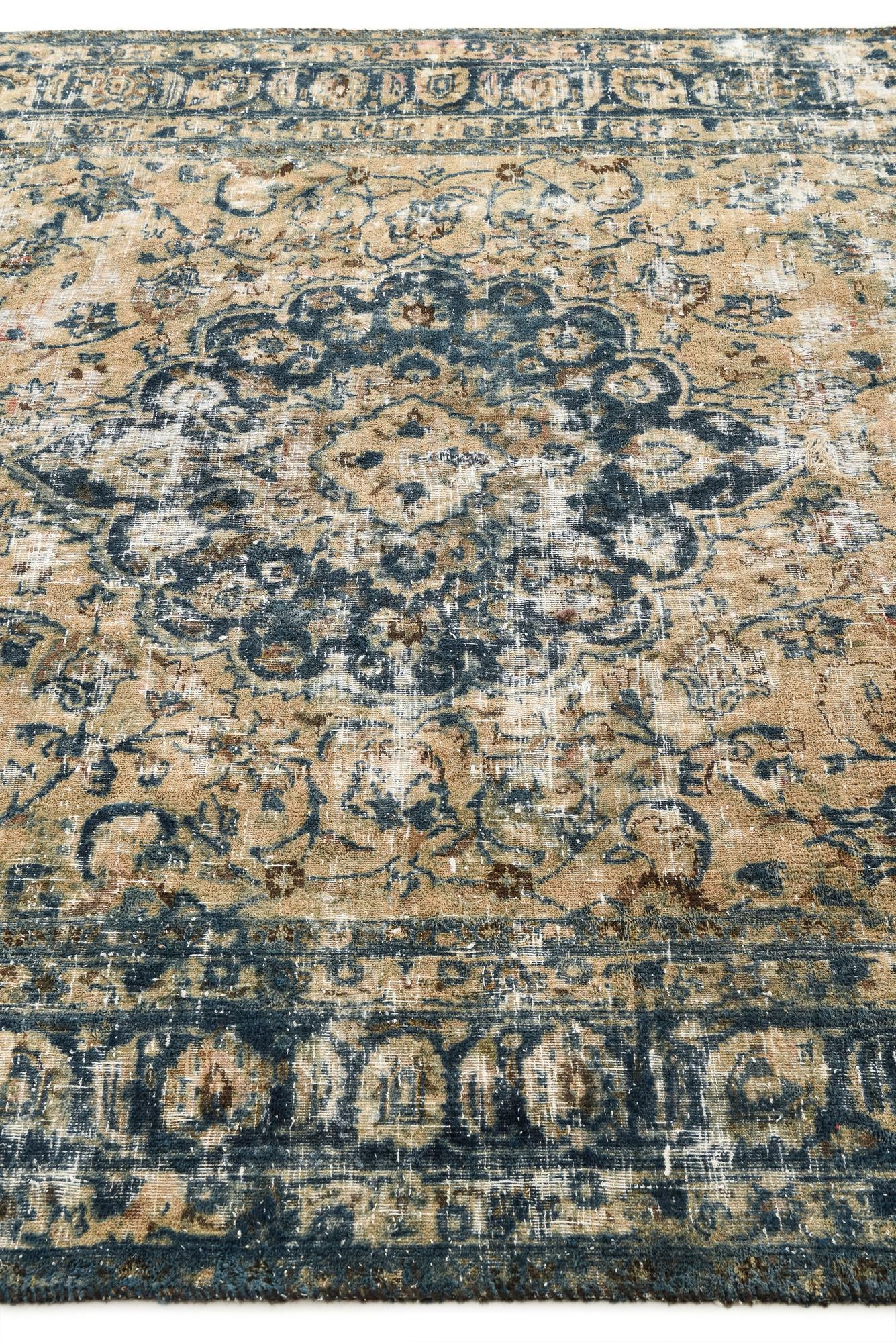 6' 4 x 9' 2 Hand Knotted Ultra Vintage Persian Wool Rug