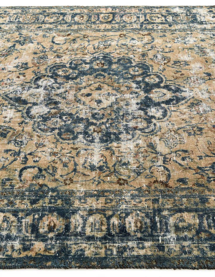 Detail image of 6' 4 x 9' 2  Hand Knotted Ultra Vintage Persian Wool Rug