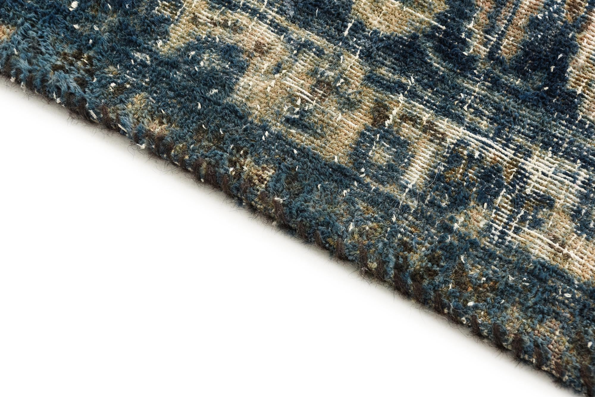 6' 4 x 9' 2 Hand Knotted Ultra Vintage Persian Wool Rug