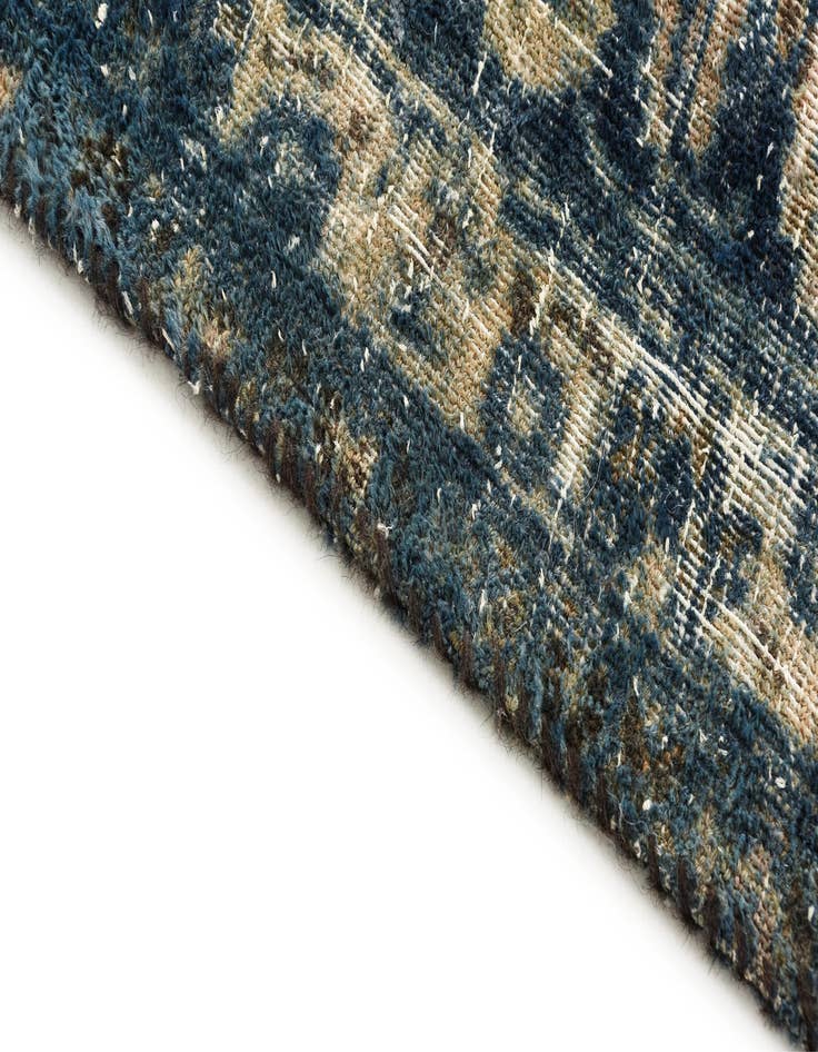 Detail image of 6' 4 x 9' 2  Hand Knotted Ultra Vintage Persian Wool Rug