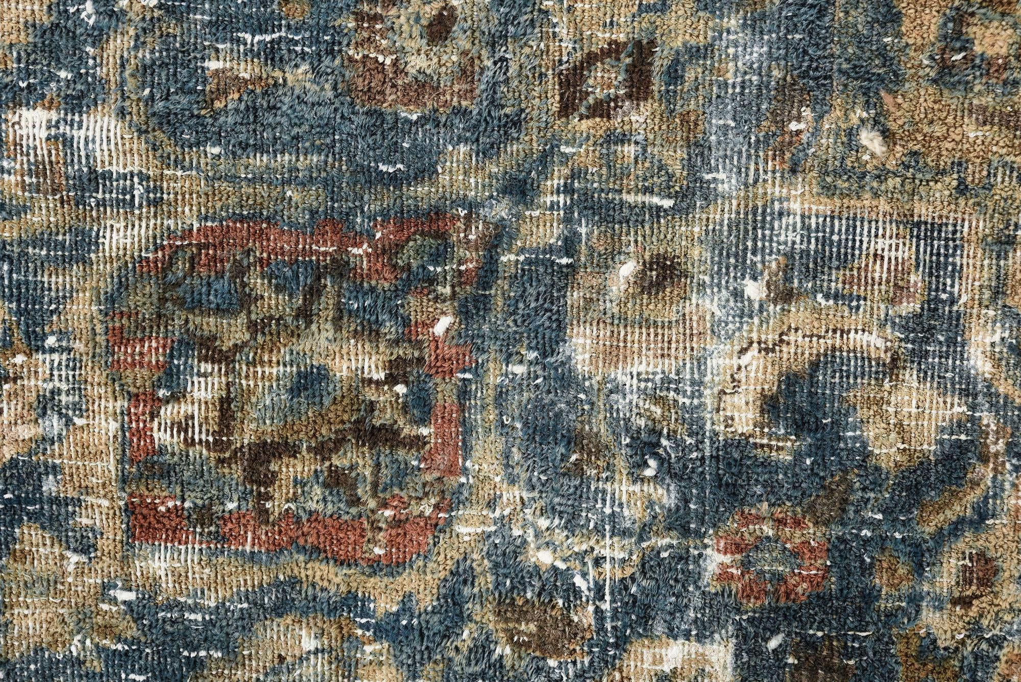 6' 4 x 9' 2 Hand Knotted Ultra Vintage Persian Wool Rug