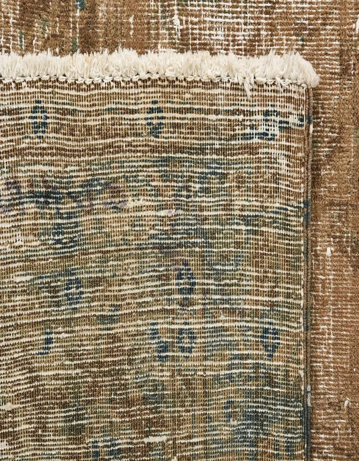 Detail image of 9' 7 x 12' 1  Hand Knotted Ultra Vintage Persian Wool Rug