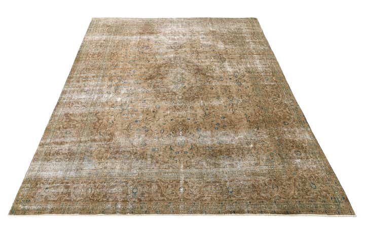 9' 7 x 12' 1 Hand Knotted Ultra Vintage Persian Wool Rug