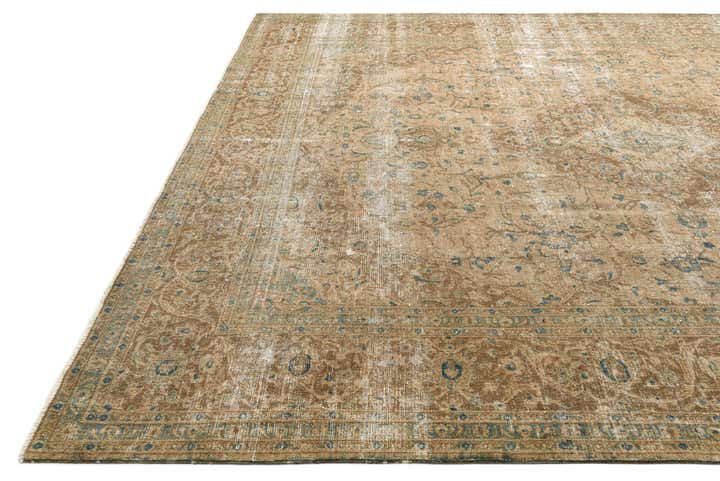 9' 7 x 12' 1 Hand Knotted Ultra Vintage Persian Wool Rug