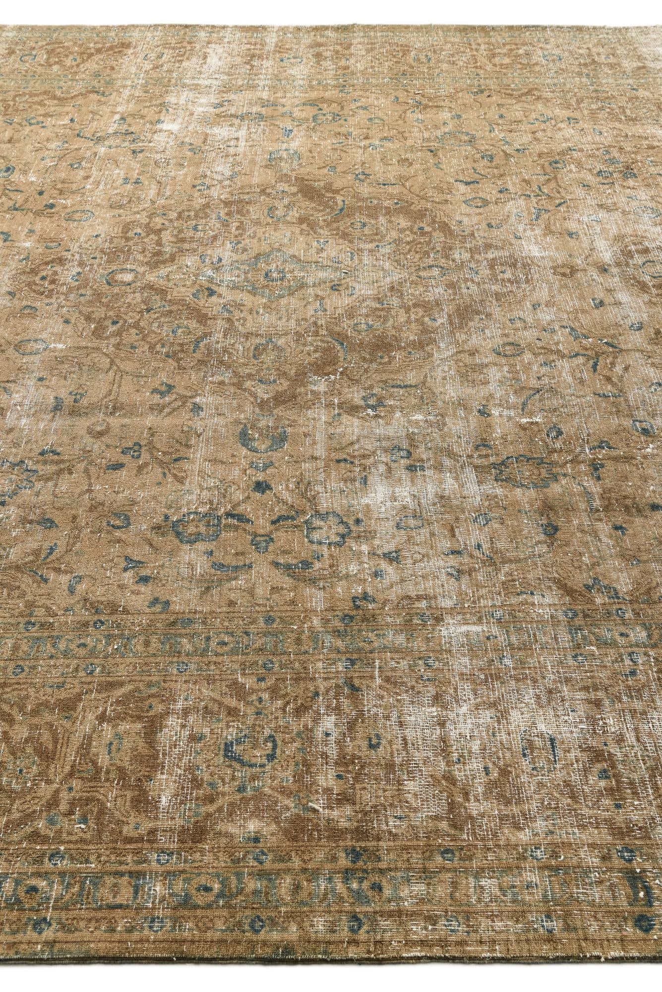 9' 7 x 12' 1 Hand Knotted Ultra Vintage Persian Wool Rug