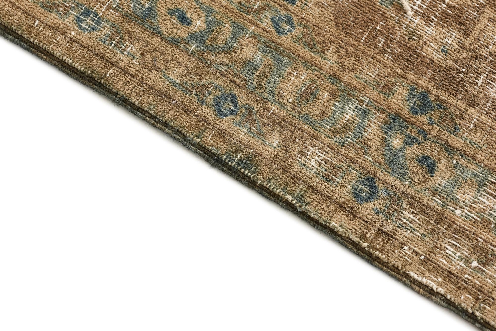 9' 7 x 12' 1 Hand Knotted Ultra Vintage Persian Wool Rug