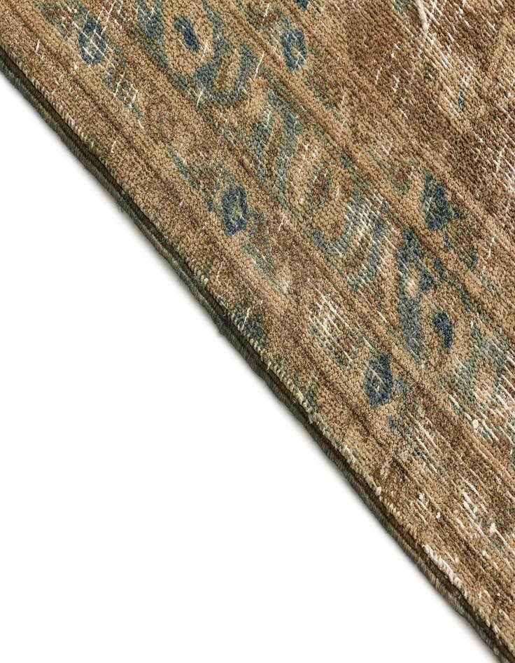 Detail image of 9' 7 x 12' 1  Hand Knotted Ultra Vintage Persian Wool Rug