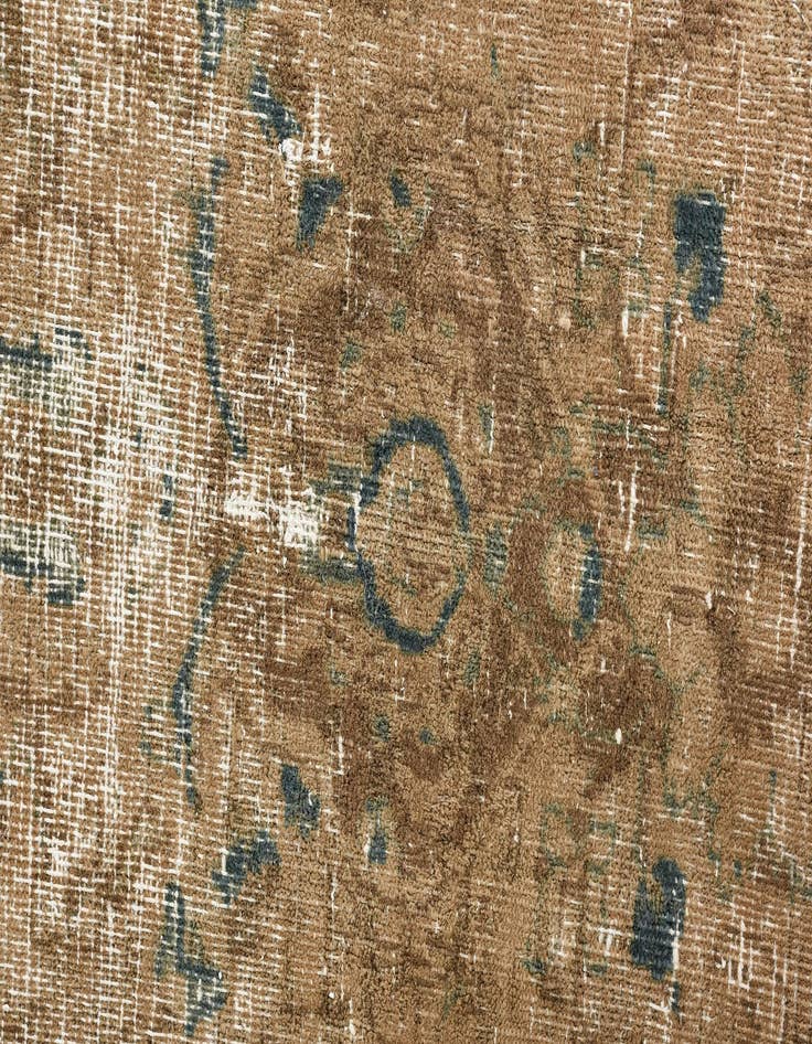 Detail image of 9' 7 x 12' 1  Hand Knotted Ultra Vintage Persian Wool Rug