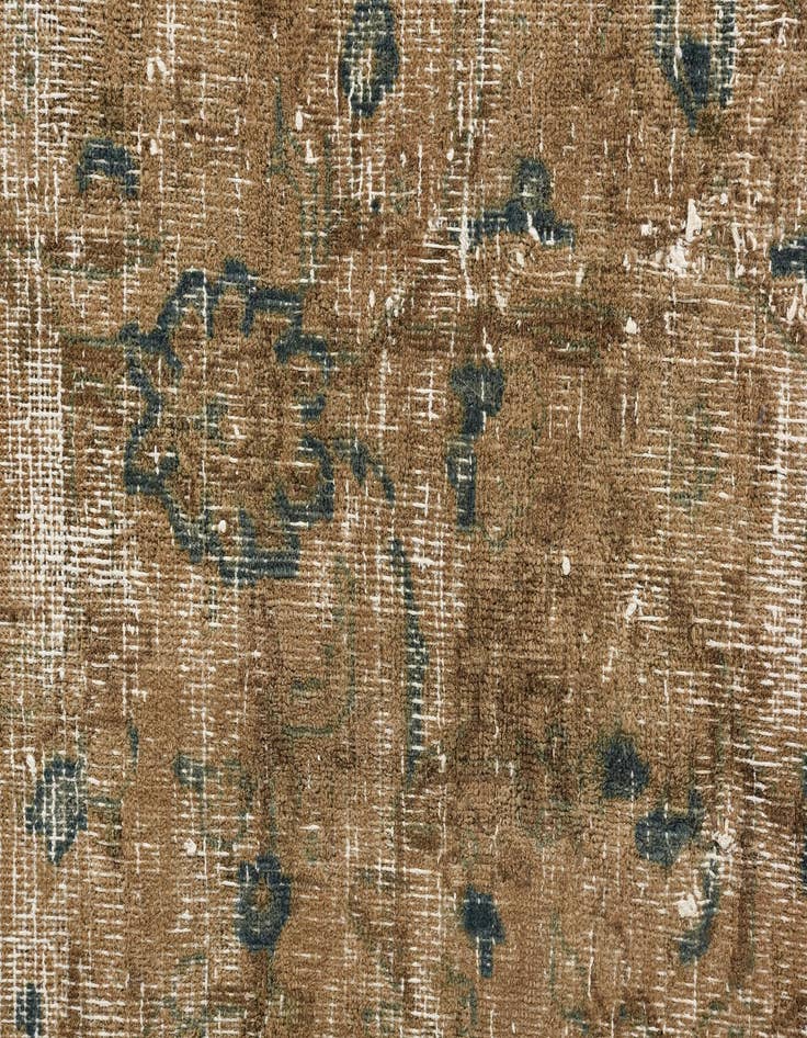 Detail image of 9' 7 x 12' 1  Hand Knotted Ultra Vintage Persian Wool Rug