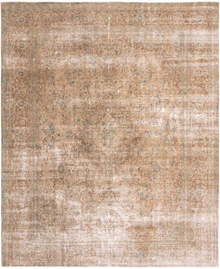 9' 7 x 12' 1 Hand Knotted Ultra Vintage Persian Wool Rug